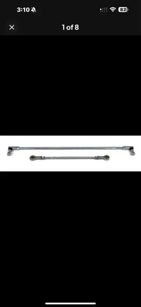 BHG-052 VITAL ALL-TERRAIN Tie Rod Set Ends Yerf Dog Go Kart