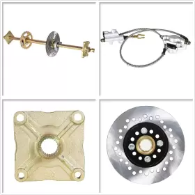 691160941410 WALTYOTUR Go Kart Atv Rear Axle Shaft Hub Chain #3