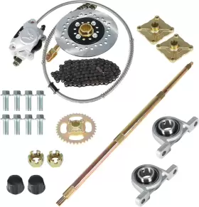691160941410 WALTYOTUR Go Kart Atv Rear Axle Shaft Hub Chain