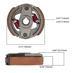 JR3-008 WINGSMOTO Racing Mini Moto Clutch Pad Engine Pocket #3