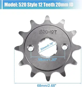 A23061600UX0095 X-AUTOHAUX Set Front Engine Sprocket #3
