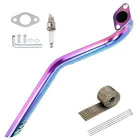 Xikoby Xk-pqg08-syc Upgraded Central Rear Exhaust Kit Compatible With Mini Bike Coleman Ct100u Ma