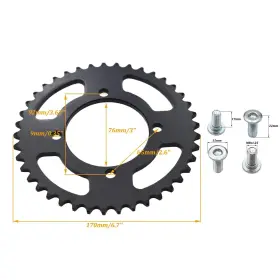 750439474919 YD-PS001 Rear Chain Sprocket Atv Pit Rok 420 #2