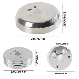 SW-1033-S-HF YIUIY Hole Billet Steering Wheel Hub Adapter #2