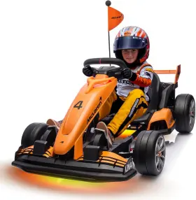 Yofe 24gk 24v Mclaren Kids Electric Drift Go Kart Dual 200w Motors With Adjustable Seat Led