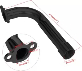 YO-EXH04-BLACK YOXUFA Exhaust Header Pipe Heat Shield Tape Go #3