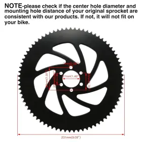 YO-LL35-FHL YOXUFA Chain Sprocket Coleman Predator #2