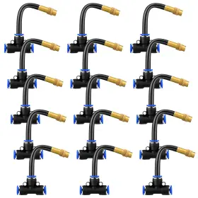 B0F17R1D3M ZONON Misting Nozzles Tee Rotatable Water Sprayer