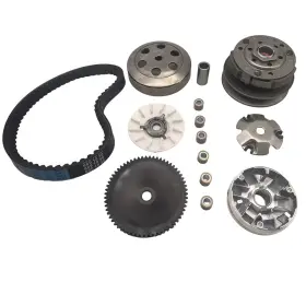 Ztdzzh 704755387958 Clutch Assembly And Variator With 669 Belt Fit For Gy6 50cc 139qmb