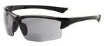 Incredible Bargains Foster Bifocal Sun Wrap Reading Sunglasses Black/grey +3.00. Fixed Price $14.95.