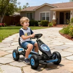 Ergonomic Pedal Go Kart Kids Ride-on Toy Car Cart, Blue. Fixed Price $169.99.