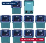 Hzel 10pcs Car Micro Cartridge Fuse Assortment Kit, 20amp Slow Blow Fmm Mcase Bo. Fixed Price $8.20.