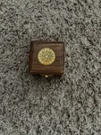 Ta Dizayn Handmade Compass And Time Glass With Hand Carved Wooden Box 1/1. Fixed Price $60.00.