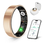 Prxxhri Smart Health Ring, Featuring Stress And Sleep Monitoring 8, Rose Gold. Fixed Price $86.65.