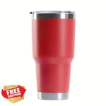Gteller 30 Oz Stainless Steel Insulated Travel Tumbler Mug With Lid Red. Fixed Price $27.99.