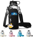 Rregeny Water Bottle Holder With Strap For Hydroflask 32oz 40oz, Black. Fixed Price $23.23.