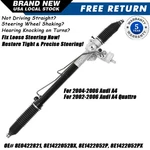 Power Steering Rack & Pinion For 2002-2006 Audi A4 Quattro 26-2914 8e1422052b. Fixed Price $136.99.