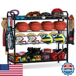 Extcct Garage Sports Equipment Organizer - Rolling Ball Storage Bin Wheels. Fixed Price $169.95.