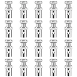 Giantree 20 Pcs Universal 1/8" Throttle Brake Cable Ends, 0.6 Inches, Silver. Fixed Price $8.51.
