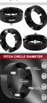 Hish 4x156 Wheel Spacers, 2 Inch Atv Spacers With 12x1.5 Studs 131mm Hu.... Fixed Price $99.00.