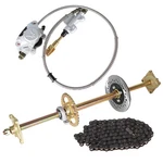 Drift Trike Go Kart Rear Live Axle Kit, Sprocket & Hub, Brake Assembly,chain,hub. Fixed Price $79.21.