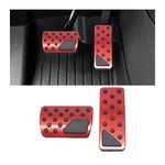 Hzel Car Pedal Cover, 2pcs Aluminum Alloy Vehicle Accelerator Gas Brake Red. Fixed Price $15.93.