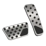 X Autohaux Brake Pedal Pad Gas Accelerator 6.10"x2.01"x0.67", Silver Tone. Fixed Price $29.71.