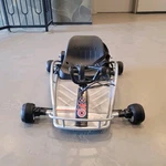 Razor Ground Force Electric Go-kart Silver Frame Black Seat Tarmac. Fixed Price $240.00.
