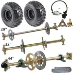 Diy Rebuild Go Kart 29"/ 32"/44" Rear Live Axle Kit Wheels Brake Assembly Chian. Fixed Price $309.68.