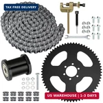 Yoxufa 65 Tooth Sprocket 35 Chain With 140 Links Replacement For Coleman Ct100u. Fixed Price $54.23.