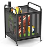 Niffgaff Ball Storage Cart Large Capacity 15 Balls Lockable Wheels Basketball So. Fixed Price $75.90.