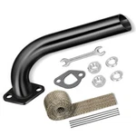 Fvrito Mini Bike Exhaust Pipe Kit For Predator 212cc 224cc 196cc Black. Fixed Price $28.21.
