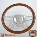 14'' Billet Steering Wheels Woodgrain Bronco F150 Mercury Capri Lincoln. Fixed Price $185.50.