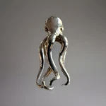 Octopus Lovers! Charming Silver Toned Pendant For Your Own Chain Or Leather Cord. Fixed Price $17.50.
