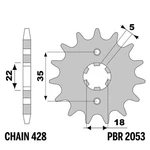 Yamaha Ys 125 2017-2020 Front Sprocket Pbr Pitch 428 14 T. Fixed Price $9.92.