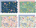 Blooming Fields Mini Thank You Cards Set Of 36 3.5x5 Gold Foil Card. Fixed Price $18.52.