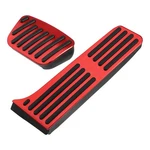 X Autohaux 2pcs Gas Pedal Brake Pad Anti Slip Cover 8.27"x2.95", Red. Fixed Price $29.72.