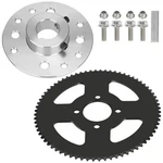 Yoxufa 72 Tooth Sprocket 35 Chain + Go Kart Hub With 1" Bore 72t. Fixed Price $54.00.