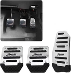 Jeseny 3 Pcs Car Non-slip Aluminum Alloy Pedal Pads, Pcs, Silver. Fixed Price $20.24.