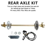 29" Atv Quad Go Kart Rear Live Axle Kit Sprocket Brake Wheel Hub Assembly.. Fixed Price $79.26.