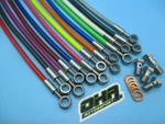 Oha Stainless Braided Front Brake Lines For Suzuki Rg500 G-ch Gamma Sports 85-89. Fixed Price $116.40.