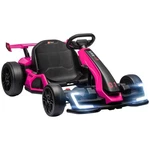 24v 7.5 Mph Electric Go Kart With Adjustable Seat, Slow Start, Pink. Fixed Price $309.99.