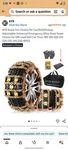 Tire Chains, Snow Chains For Car/suv/pickup Thickening 6pcs. Fixed Price $30.00.