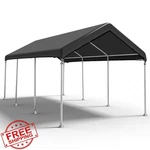 Sihaian 10x20 Ft Carport Canopy Cover Black Heavy-duty Waterproof Uv. Fixed Price $189.99.
