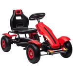 Aosom Kids Pedal Go Kart W/ Adjustable Seat, Rubber Wheels, White. Fixed Price $159.95.