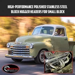Stainless Steel Block Hugger Headers For Sbc Chevy 265 400. Fixed Price $169.99.