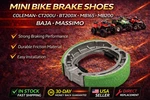 Mini Bike Brake Shoes For Coleman Ct200u Bt200x Mb165 Mb200 Baja Massimo Rear. Fixed Price $32.95.