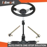 Labwork Steering Wheel Steel Kit Gear Rack Pinion Shaft Set For 110cc Go Kart. Fixed Price $66.92.