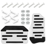 Car Pedal Covers 2pcs Automatic Transmission Silver Universal Replacement Most. Fixed Price $11.91.
