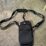 Nuovoware Neoprene Water Bottle Carrier Bag W/ Zipper Pocket & Strap - Black. Fixed Price $15.00.